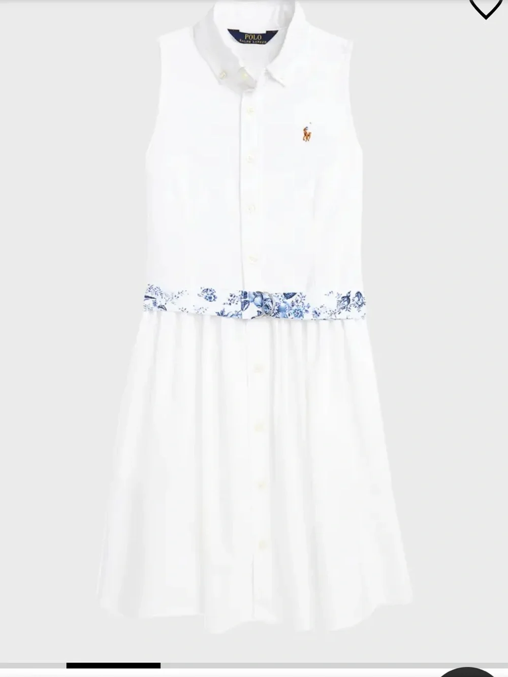 Ralph Lauren Girl's Floral-Belted Shirt Dress